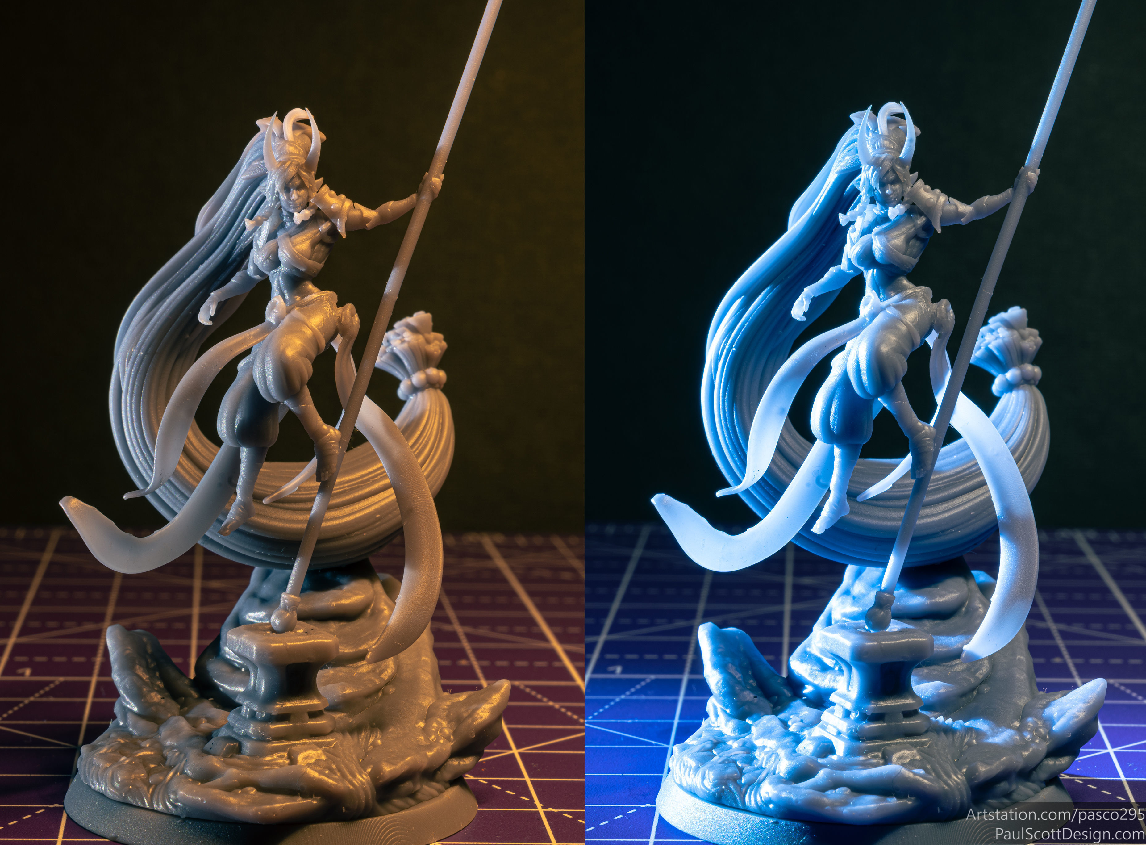 Tiefling Monk Hero - 3d Printable 3D print model_14