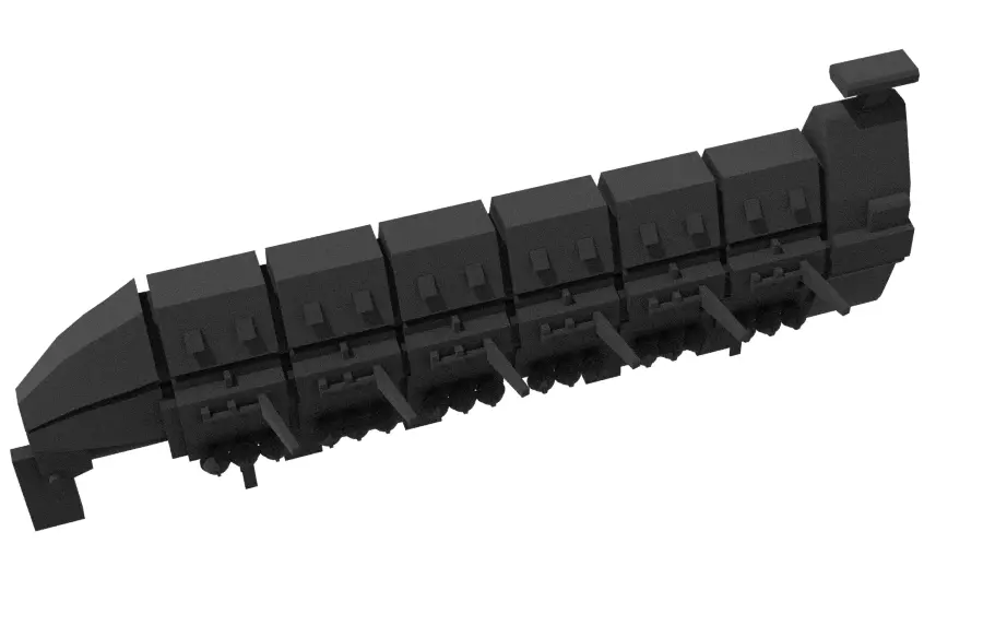 Interstellar freighter Free 3D model