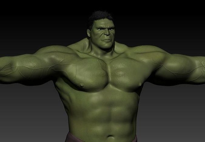 The incredible hulk 3d moding for game Low-poly 3D model