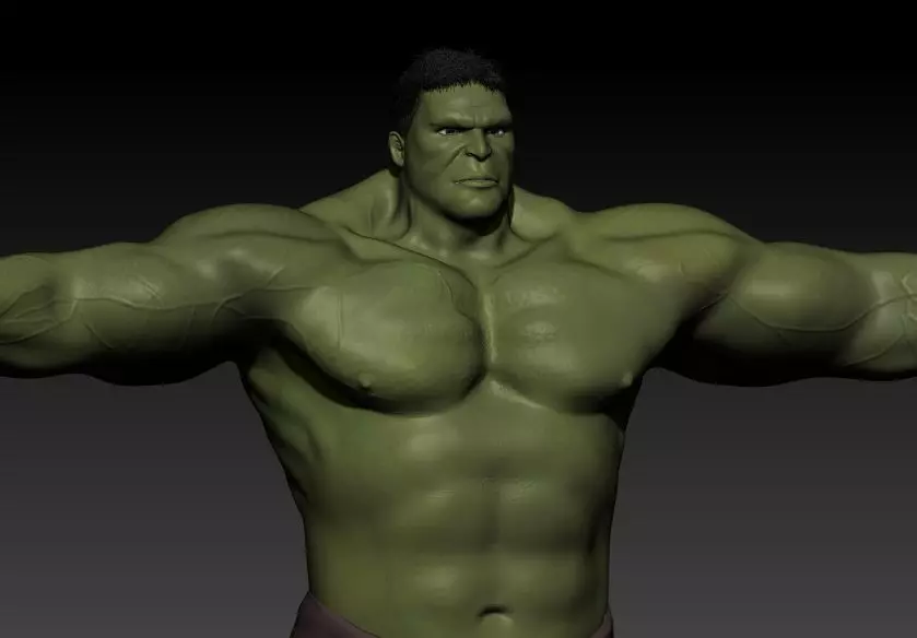 The incredible hulk 3d moding for game Low-poly 3D model_0