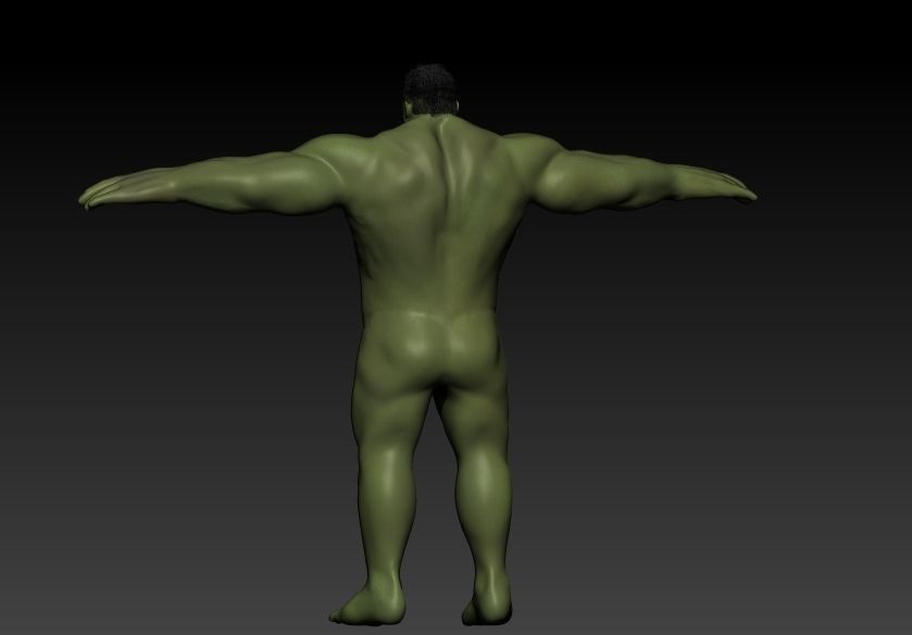 The incredible hulk 3d moding for game Low-poly 3D model_5