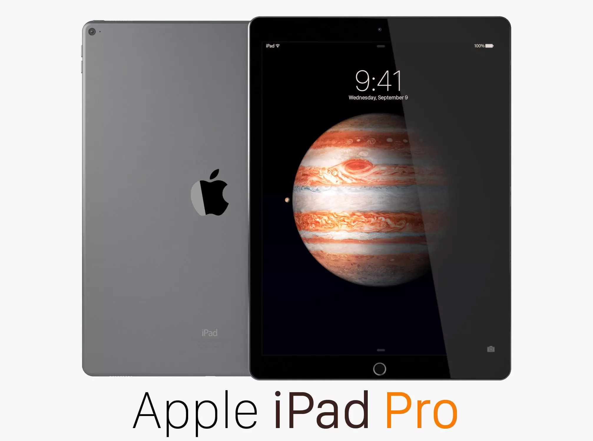 Apple iPad Pro Space Gray 3D model_0