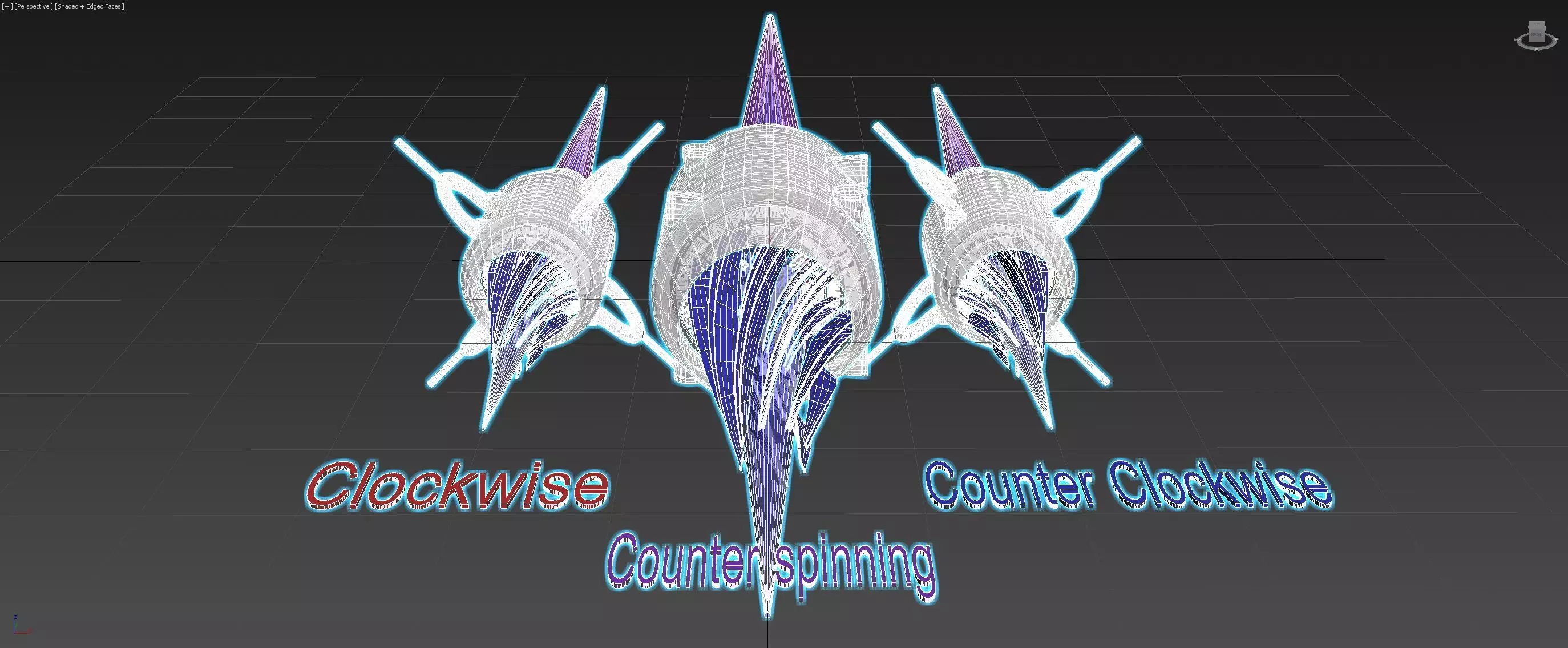 Vortex Implosion Thruster - Concept 3D model