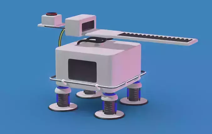 LowPoly SciFi Matter Converter Printer