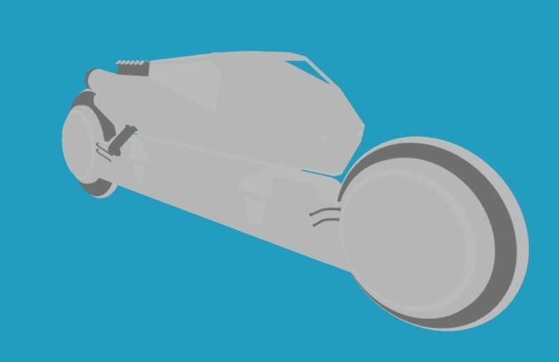 Scifi CyberBike 3D model_3