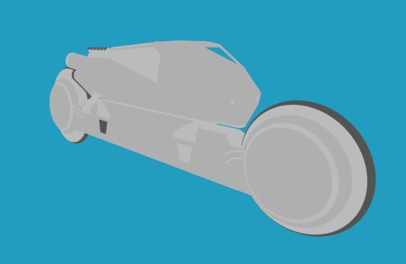 Scifi CyberBike 3D model_5