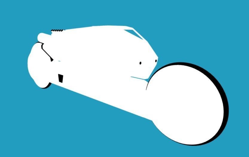 Scifi CyberBike 3D model_2