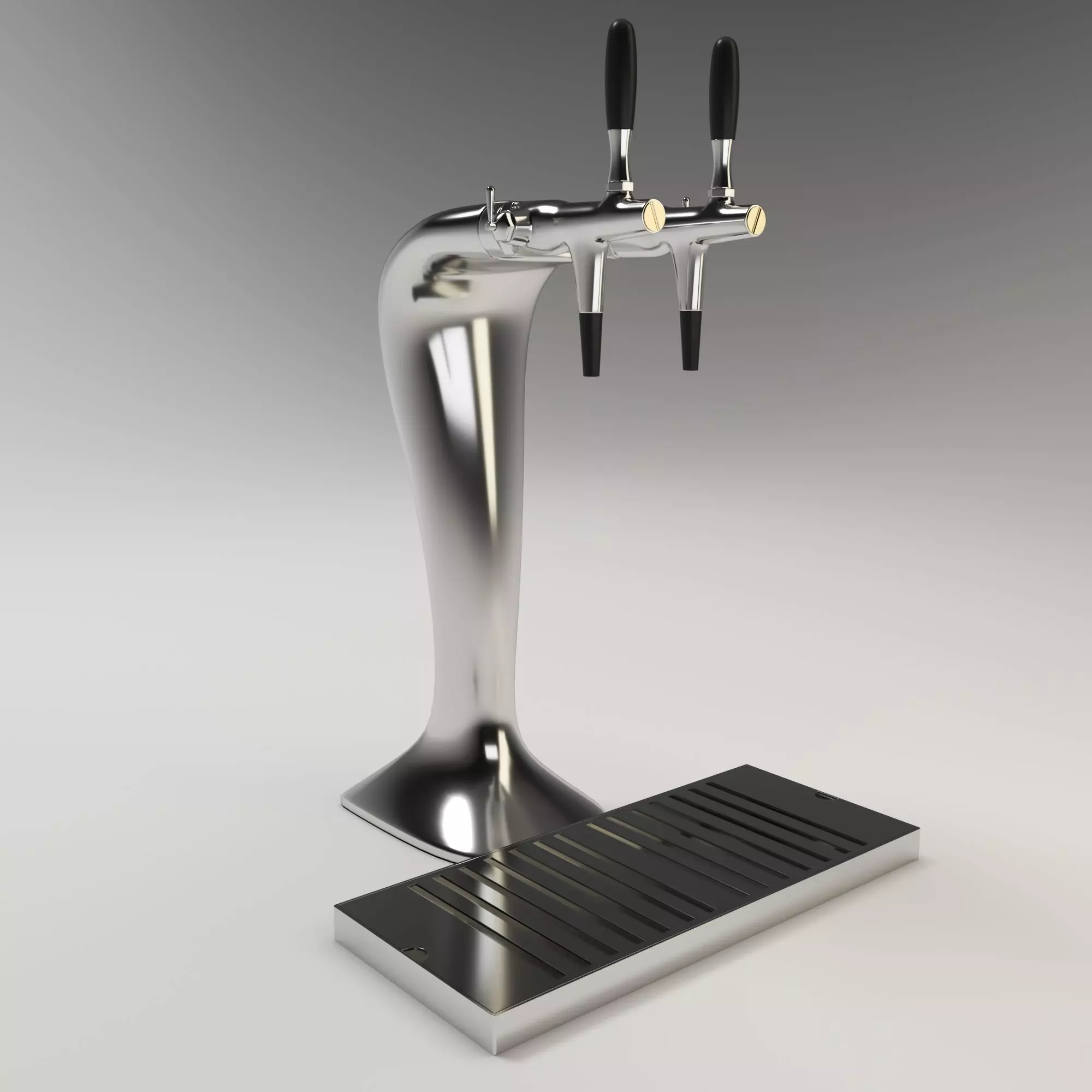 BEERTAP AND DRIP TRAY 3D model