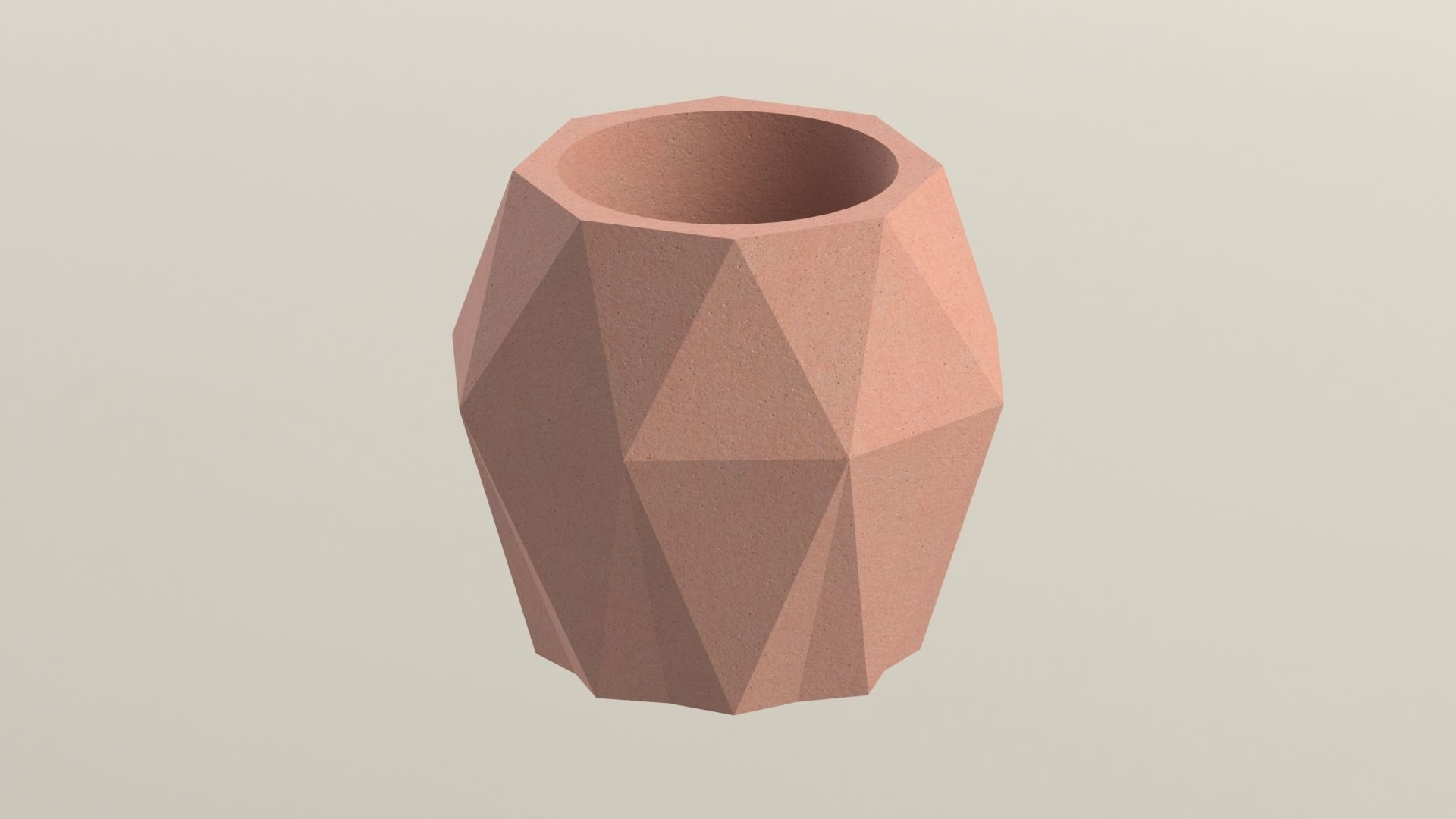 CONCRETE POTS 3D print model_7
