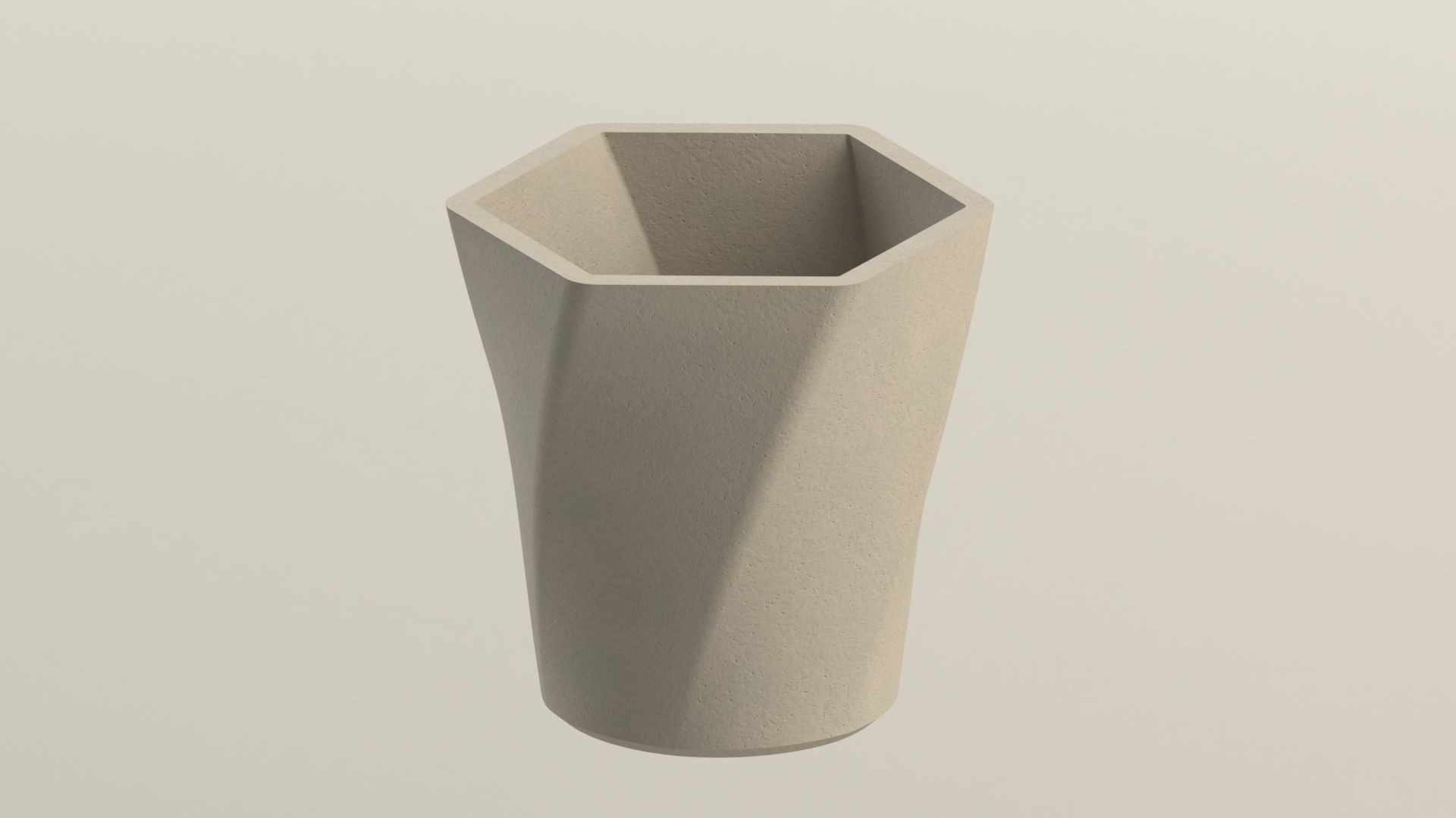 CONCRETE POTS 3D print model_3