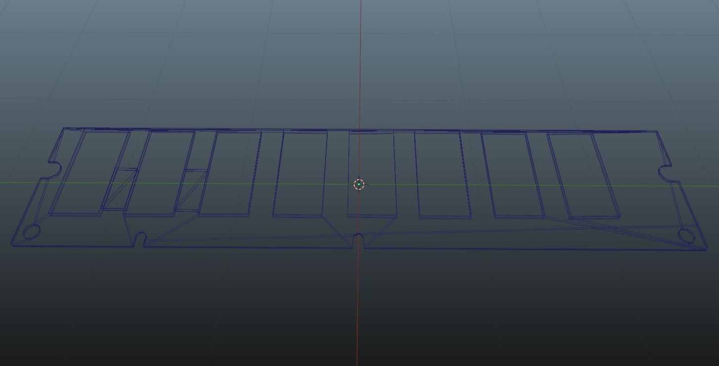 RAM Stick Free low-poly 3D model_3