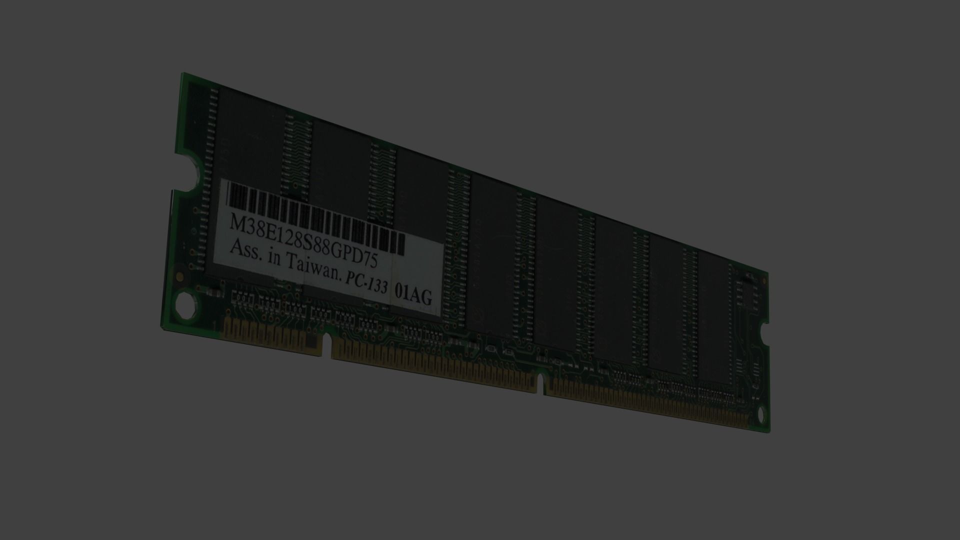 RAM Stick Free low-poly 3D model_1