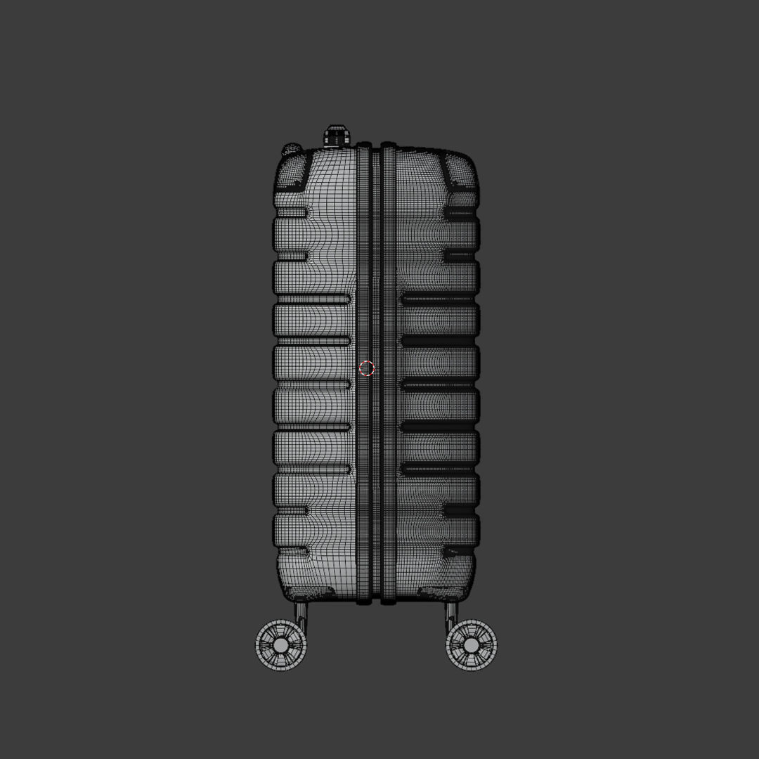 Suitcase - Luggage - Carry On 3D model_11