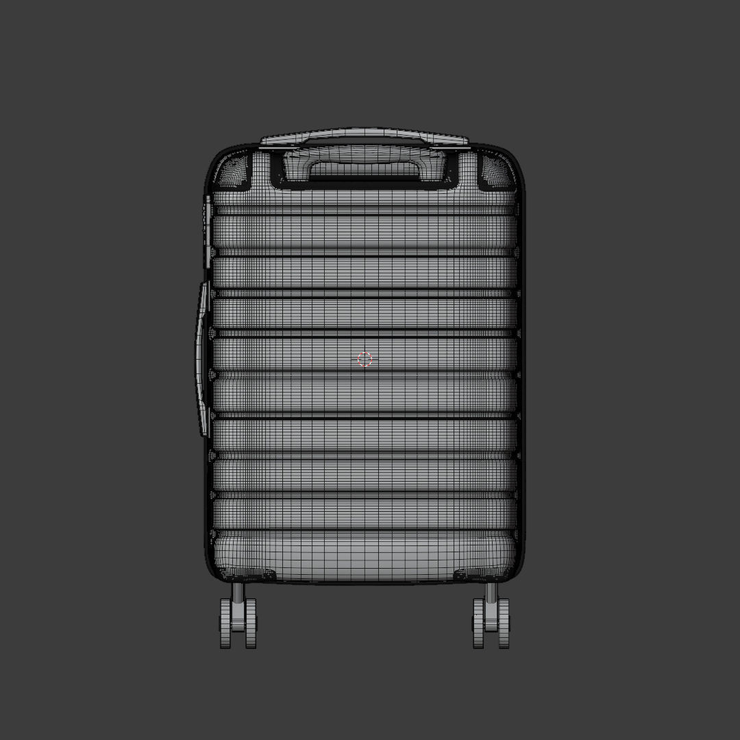 Suitcase - Luggage - Carry On 3D model_9