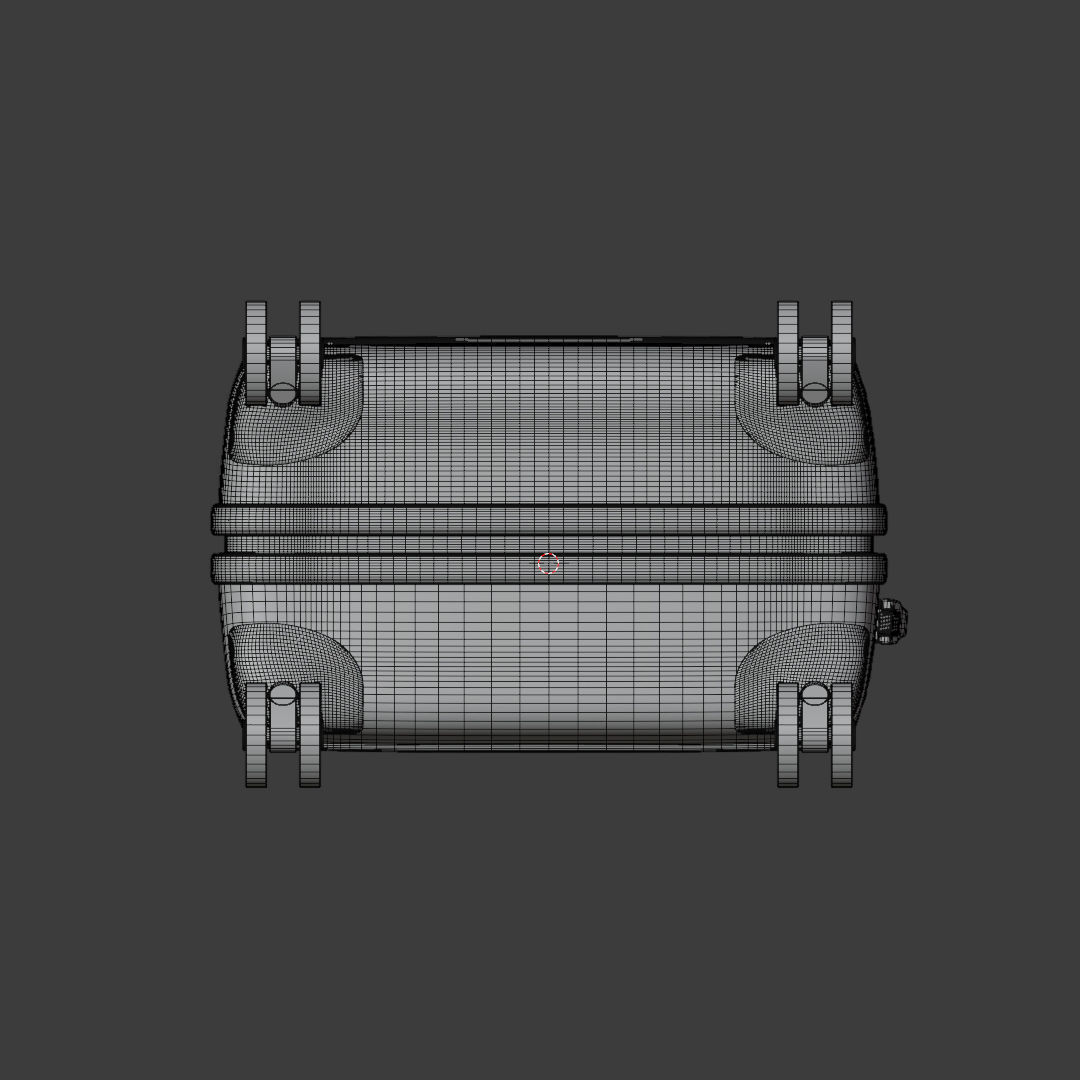 Suitcase - Luggage - Carry On 3D model_7