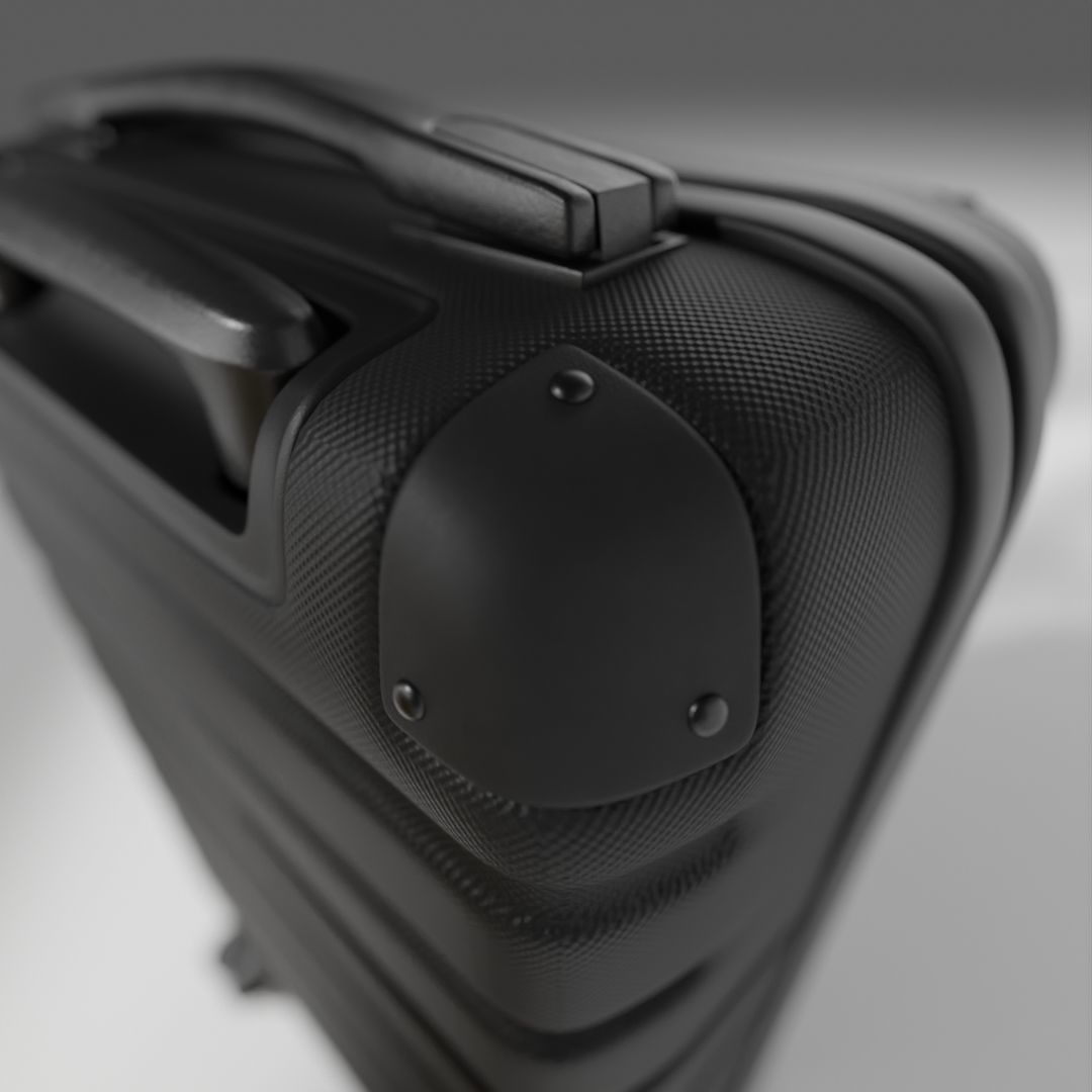 Suitcase - Luggage - Carry On 3D model_5