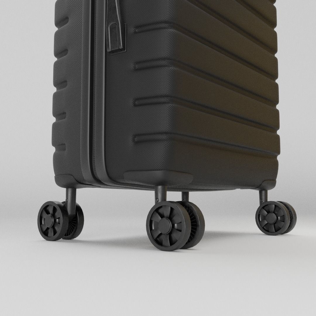 Suitcase - Luggage - Carry On 3D model_12
