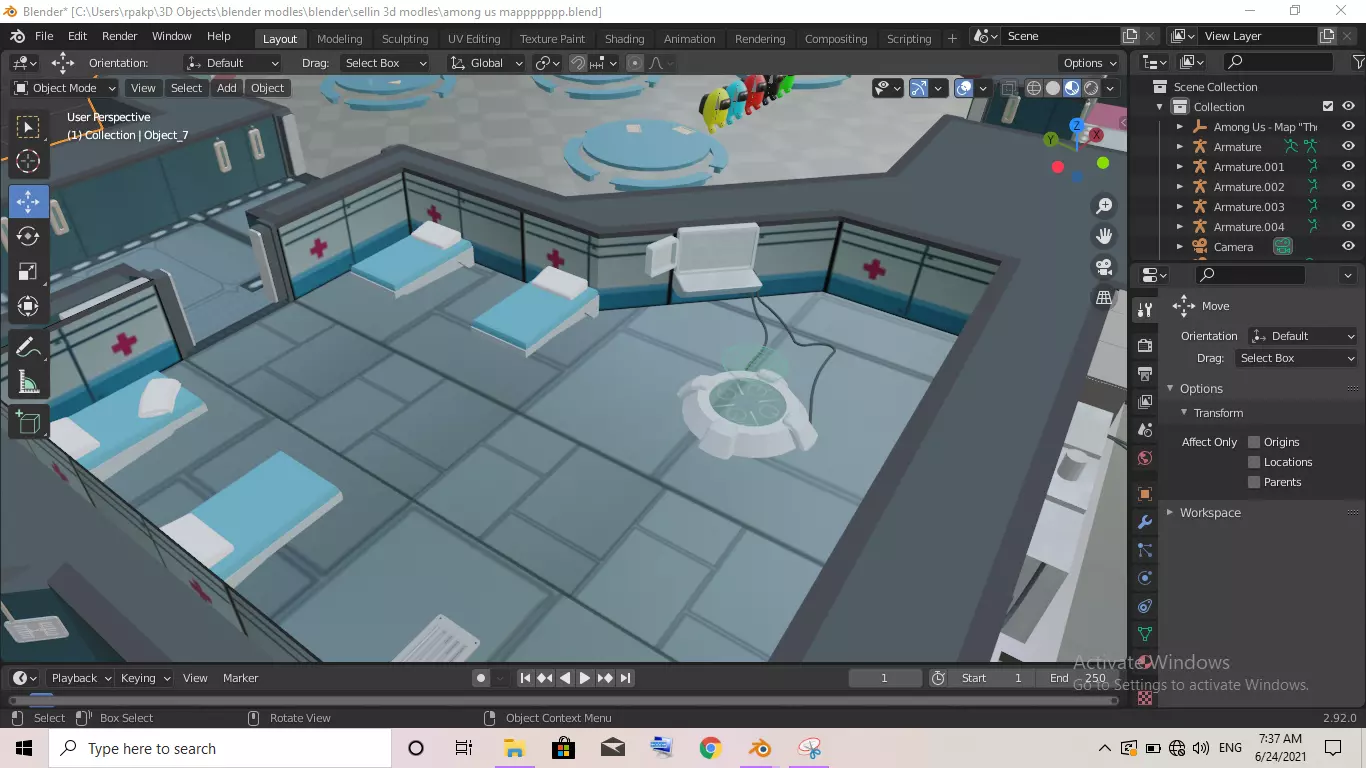 Among us map 3D model_0