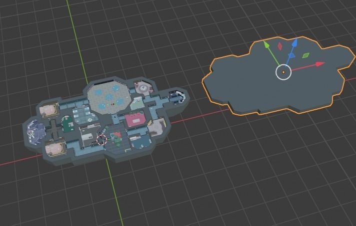 Among us map 3D model_2