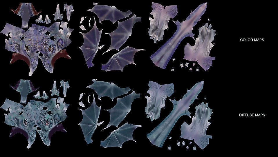 Fantasy Dragon Low-poly 3D model_3