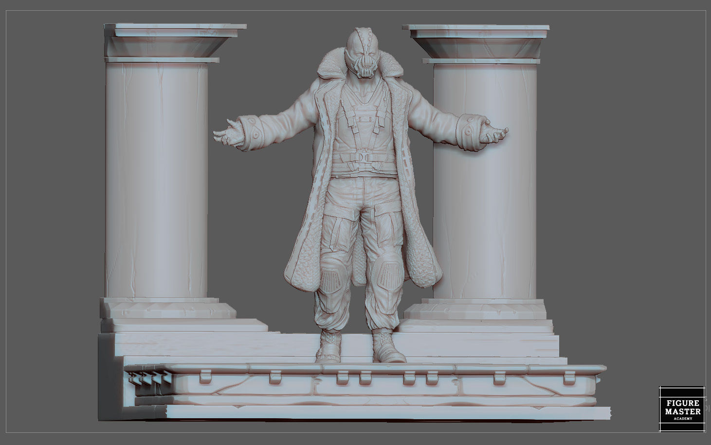 BANE DARK KNIGHT BATMAN VILLAIN TOM HARDY MOVIE CHARACTER 3D print model_8