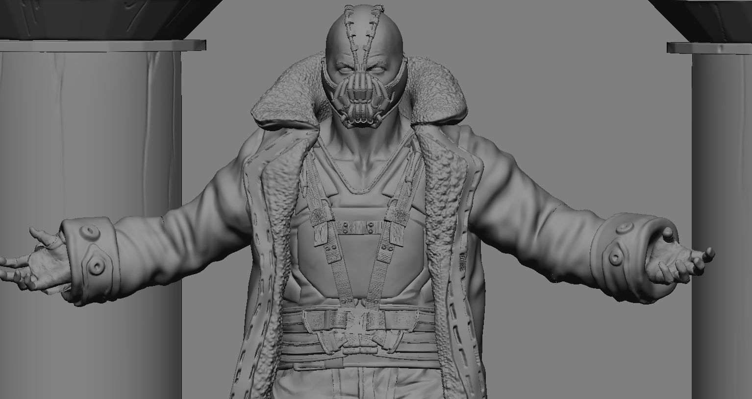 BANE DARK KNIGHT BATMAN VILLAIN TOM HARDY MOVIE CHARACTER 3D print model_5