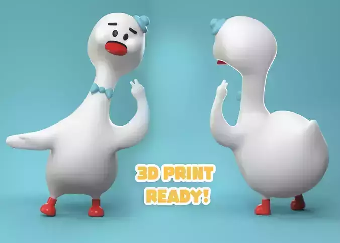 Little White Swan 3D print model