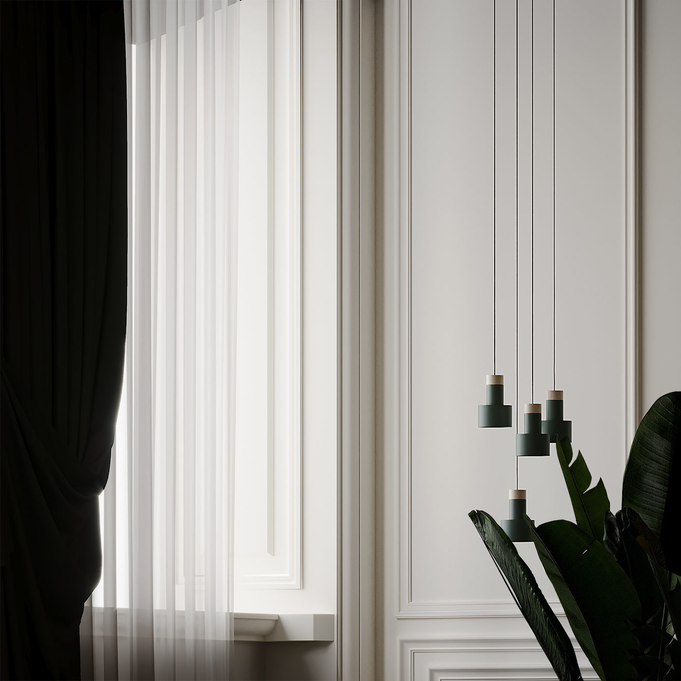 FOREST GREEN FILD RADIUS Lamp 3D model_1