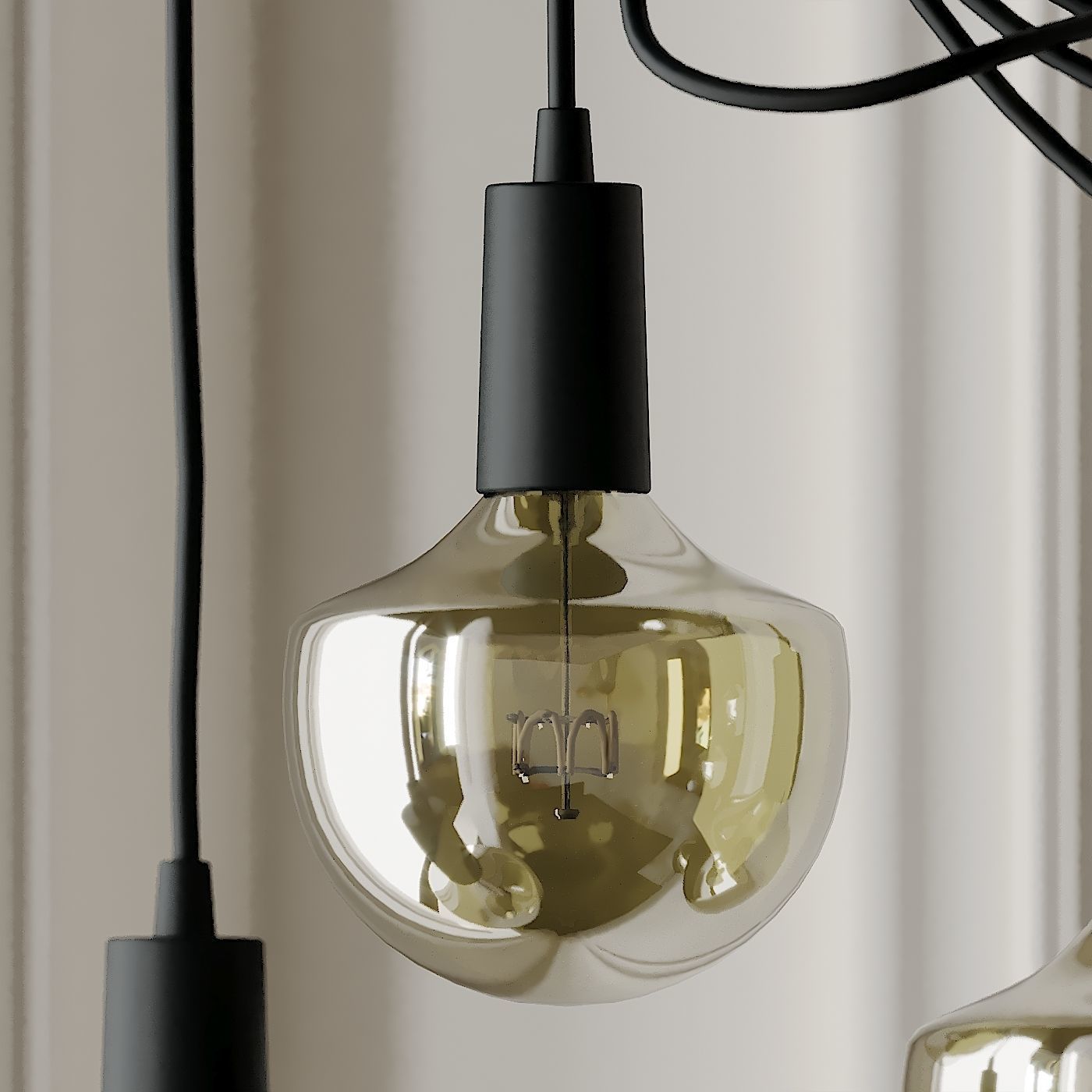 Wilma LED Light Bulb Chandelier 3D model_3
