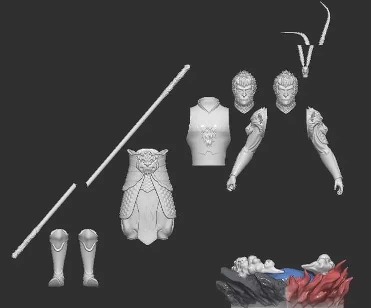 WUKONG MONKEY KING 1 3D print model