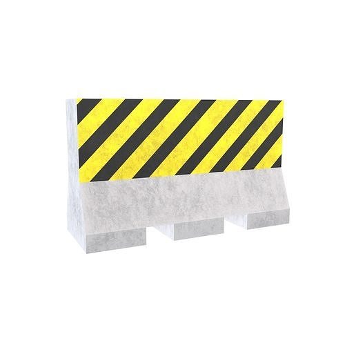Road Barriers v1 010 Low-poly 3D model