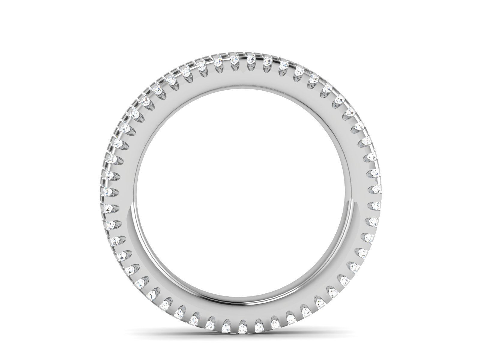 Women band ring 3dm stl render 3D print model_3