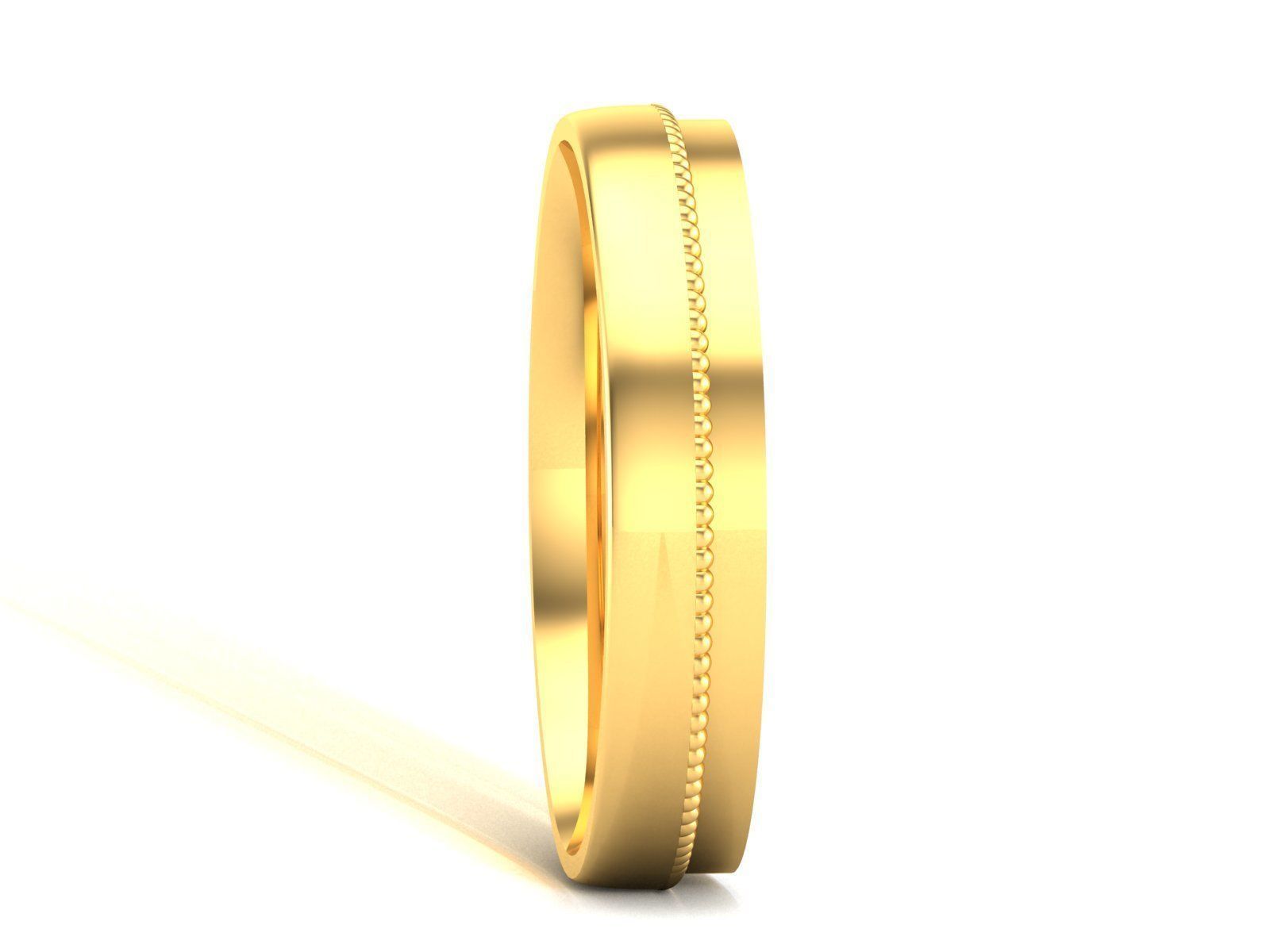 Women band ring 3dm stl render 3D print model_3