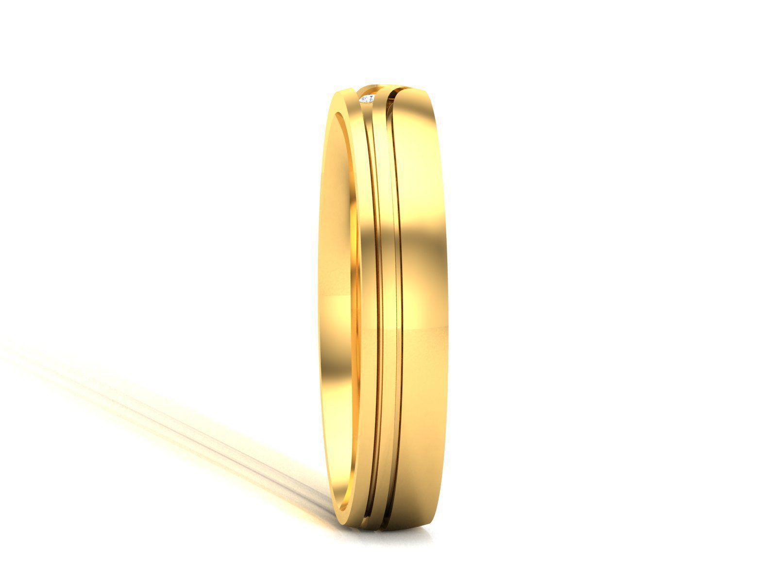 Women band ring 3dm stl render 3D print model_4