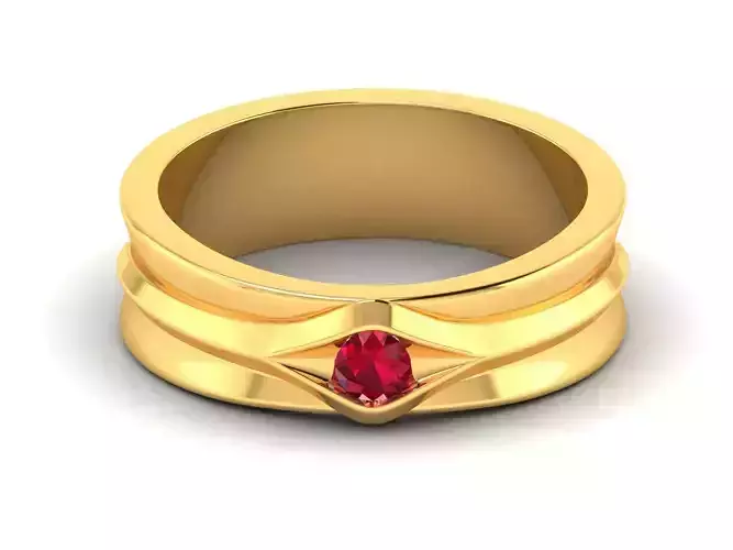 Women band ring 3dm stl render