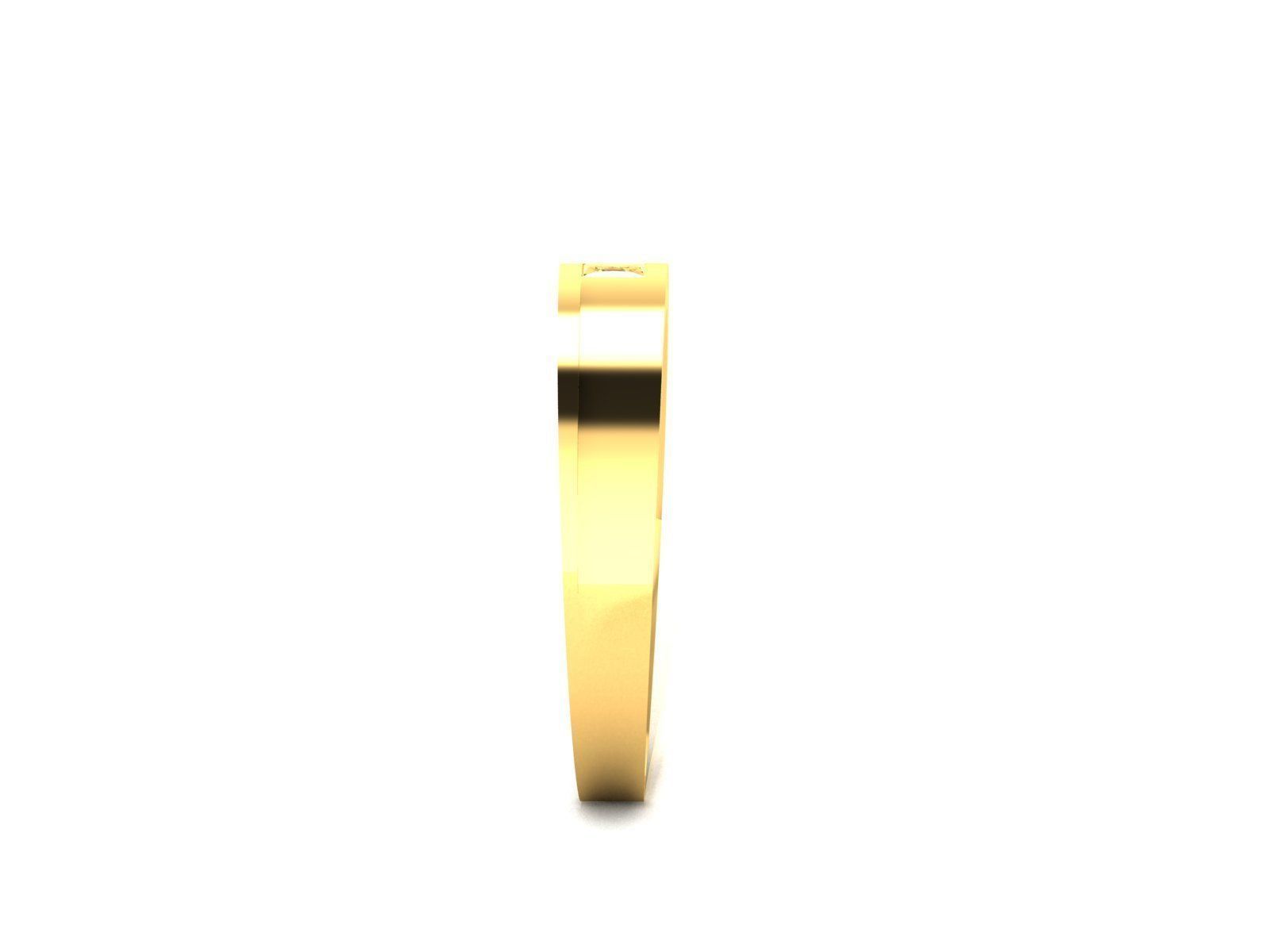 Women band ring 3dm stl render 3D print model_1
