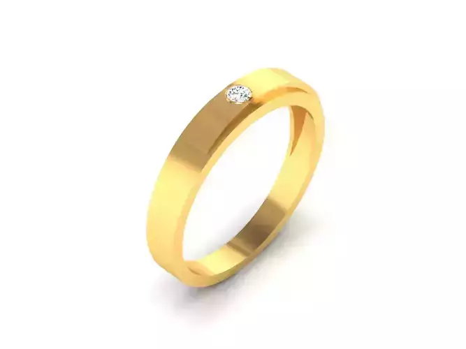 Women band ring 3dm stl render