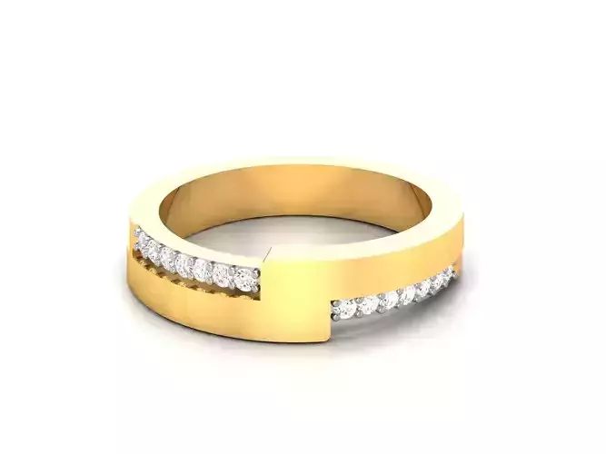 Women band ring 3dm stl render