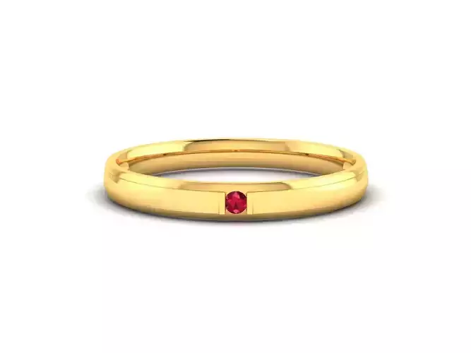 Women band ring 3dm stl render detail
