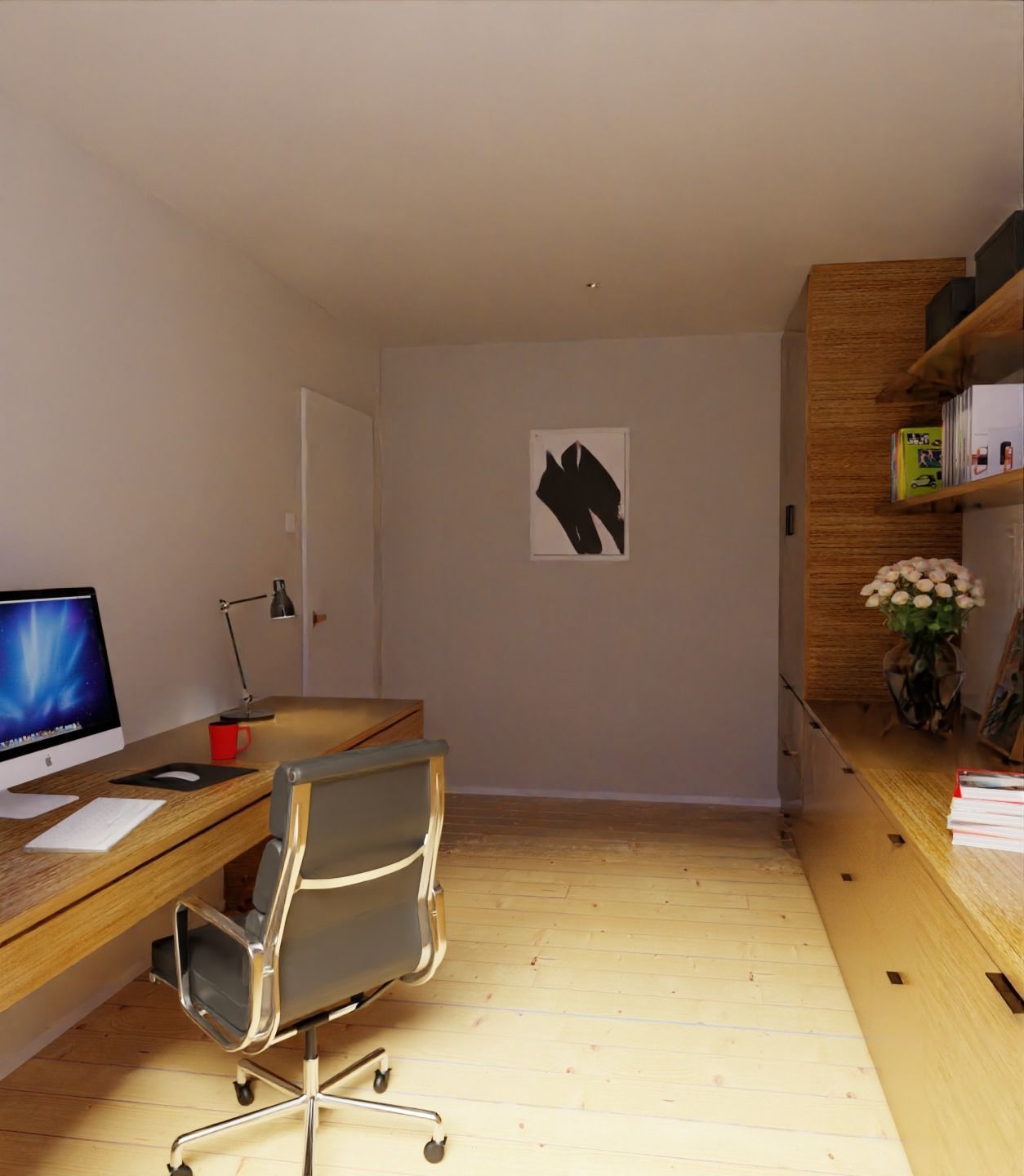 Home office Free 3D model_1