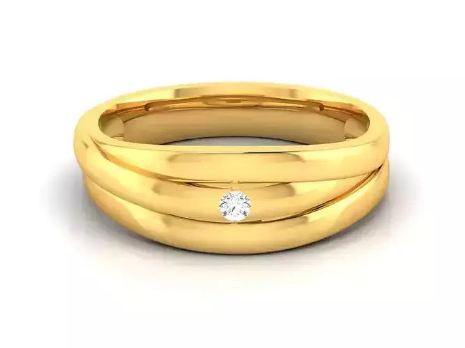 Women band ring 3dm stl render detail