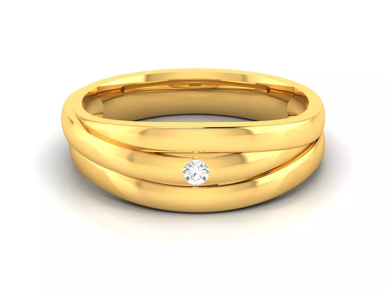 Women band ring 3dm stl render detail 3D print model_0