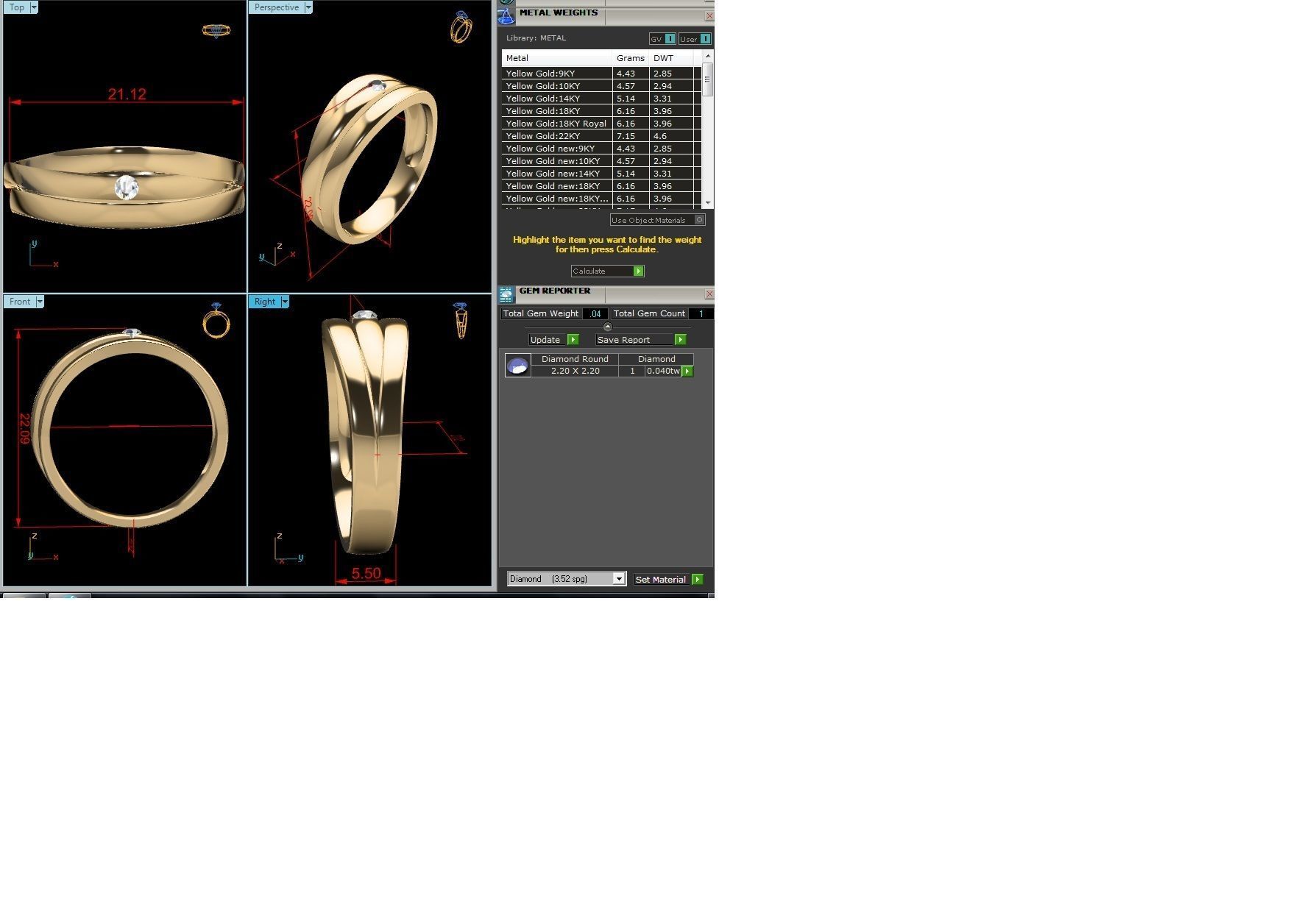 Women band ring 3dm stl render detail 3D print model_1