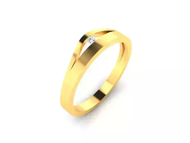 Women band ring 3dm stl render