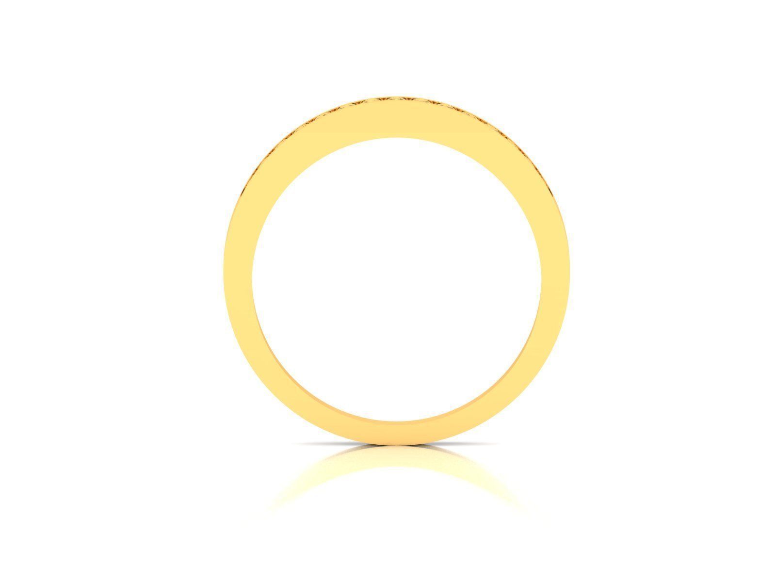 Women band ring 3dm stl render 3D print model_2