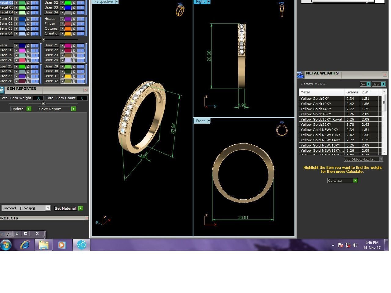 Women band ring 3dm stl render 3D print model_4