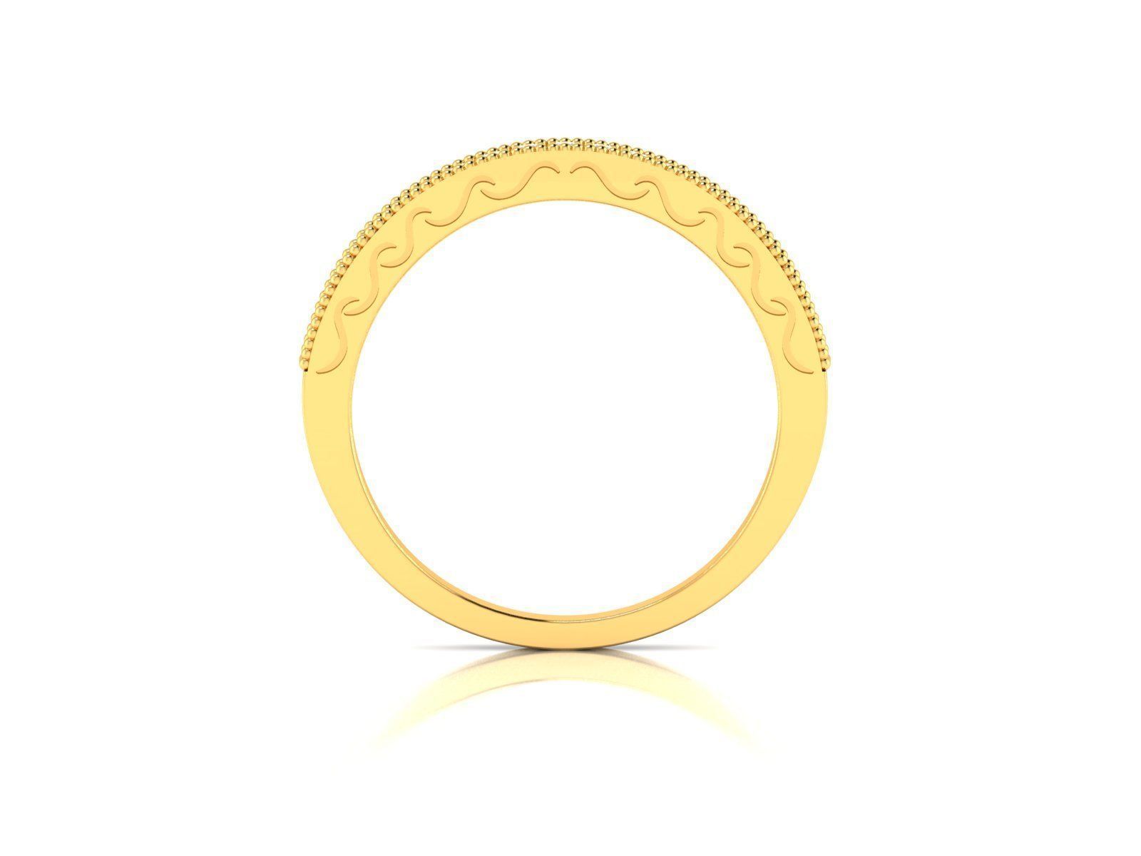Women band ring 3dm stl render 3D print model_2