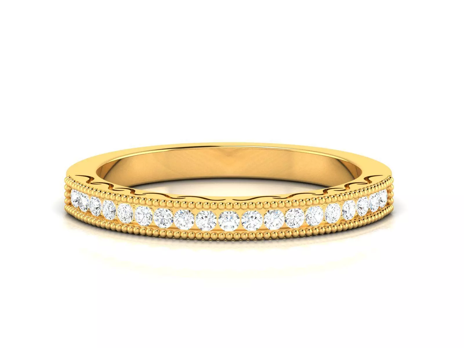 Women band ring 3dm stl render 3D print model_0