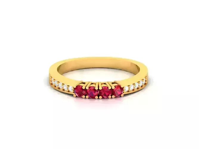 Women band ring 3dm stl render detail