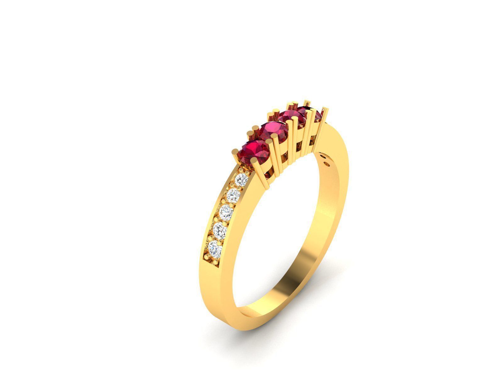 Women band ring 3dm stl render detail 3D print model_1